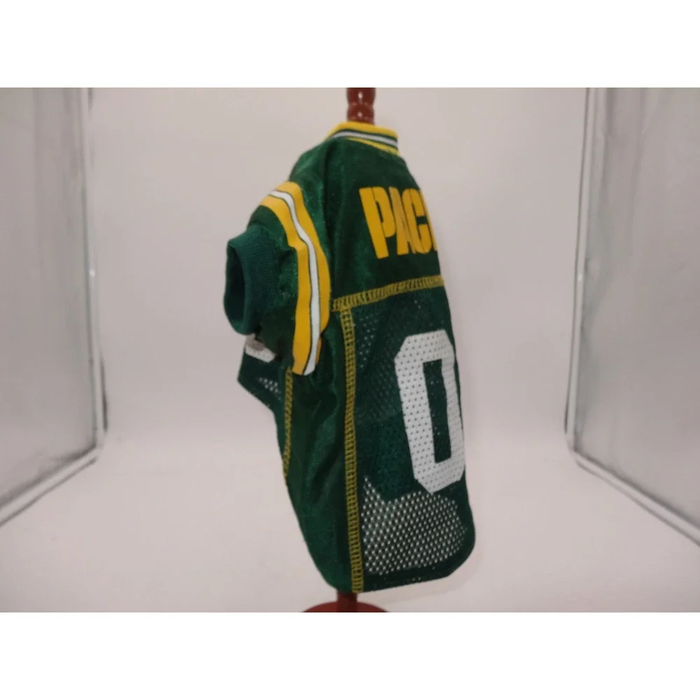 NFL Green Bay Packers Pet Jersey Green Yellow Mesh Dog Shirt Small